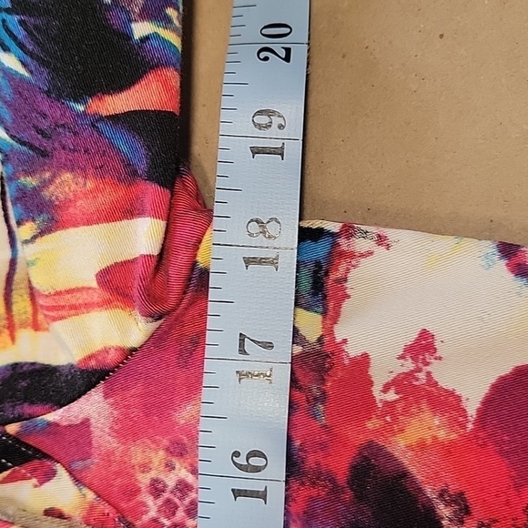 Chico's (Additions by Chico's) Size 1 (M/8) Colorful Multi-Pattern Open Jacket - Picture 6 of 10